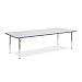 4000 Series Preschool Primary Collection Activity Table (Medium) Banding: Blueberry, Size: 24 x 48, Tabletop Color: Fusion Maple