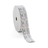 21UjnlgM tL. SL160  Generations Consecutively Numbered Double Ticket Roll, White, 2000 Tickets per Roll