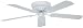 Ellington Ceiling Fans Close-up Model CU52WW5 in White. Indoor fan.