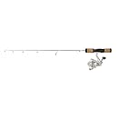 Frabill Fin-S Pro 26-Inch Light Ice Fishing Rod and Reel Combo, Black