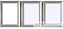 Lunt Silver-Plated Beaded Triple Frame, 2" x 3"