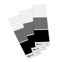 Adorama QpCard 101, 3 Cards with Black / Gray / White Colors used for the White Balance System of Digital Cameras.