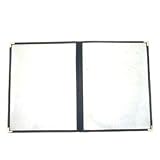 8X11 Black Sewn Menu Cover (06-0676)