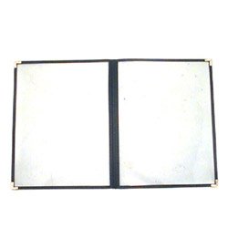 coffee bean menu-8X11 Black Sewn Menu Cover (06-0676) Images