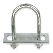 Battalion 1RCN3 Round U bolts, 1 1/8 Lx2 1/4 Hx1/4 In W