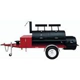 Brinkmann 30,, Deluxe Roadmaster Heavy-Gauge Charcoal/Wood Trailer Smoker , Grill - 855-3724-0/855-3