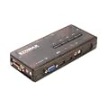 Edimax EK-UAK4 4 Ports USB KVM with Cables Kit and Audio/Mic Support. Includes Switch, Cables, CD, Manual