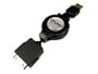 Cables Unlimited Retractable iPod, iPhone USB Charge and Synch Cable (Black)