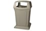 Rubbermaid-Beige Ranger 45 Gallon Hooded Top Container With Four Way Open Access (9173BG) Category: Material Transport