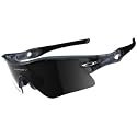 Oakley RADAR RANGE Sunglasses Crystal Black Frame / Black Iridium Lens (09-665)