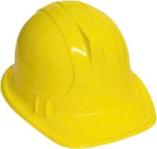 Childrens Toyshop  Toys : Construction Helmet Yellow Plastic