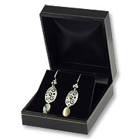 Earring Box Black Leatherette Earring Box Black Leatherette