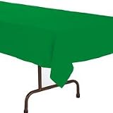 Green Plastic Table Cover (1 Pack)