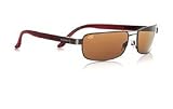 Serengeti Paolo Classics - Satin Med Gun/Deep Red Frame & Drivers Polarized Lens