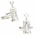 Corkscrew Sterling Silver Cuff Links – 1 Pair