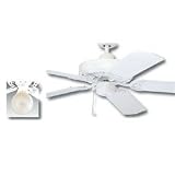 Broan 52inch, White with White Blades