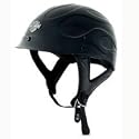 Harley Davidson Men's Midnight Flame II Half Helmet. Meets DOT requirements. 97226-07VX