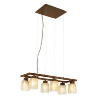 Eglo 89144A Norwich, Antique Brown Alabaster, 1-Light Pendant Light Fixture by Eglo
