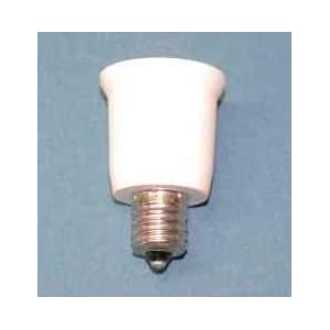 【クリックで詳細表示】口金変換 アダプタ E17 を E26 へ (＋30mm) 【全数を日本で検品】 不良率 0.01％ 白色： ホーム＆キッチン