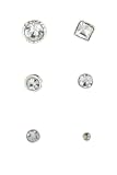 Sterling Silver Set of 6 Nose Studs