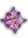 Christmas Holiday Tree Ornament Variegated Ornagracy Purple & Magenta Flower of Bali Albasha Wood