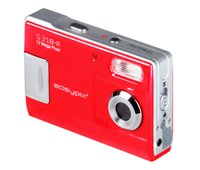 Easypix S318-R Digitalkamera (3 Megapixel, 8-fach digitaler Zoom,3,75 cm (1,5 Zoll) Display) rot