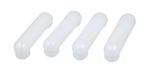 WENKO 298306100 Auflagestopfen f&uuml;r WC-Sitze - D&auml;mpfer f&uuml;r Deckel und Brille, wei&szlig;