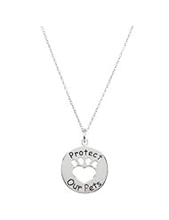Heart U Back Protect Paw Necklace