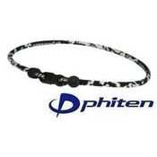 PHI-TEN Titanium Necklace, Camouflage in Black and Grey, 18 Inches