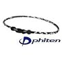 PHI-TEN Titanium Necklace, Camouflage in Black and Grey, 18 Inches