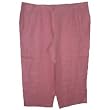 Women's Plus Harve Benard By Benard Holtzman Pants Linen Size 24w Cropped
