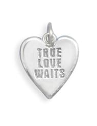 True Love Waits Heart Charm
