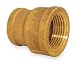 Industrial Grade 1VGD8 Reducing Coupling, Red Brass, 3/4 x 1/2 In