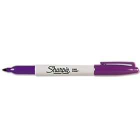 Sharpie 30008EA - Permanent Marker, Fine Point, Purple-SAN30008EA