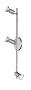Eglo 83048A Buzz 3 Light Track Fixture, Nickel and Chrome