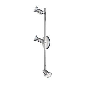Eglo 83048A Buzz 3 Light Track Fixture, Nickel and Chrome by Eglo