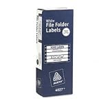 Avery 4027 File folder labels for dot matrix printers, white, 3-1/2 x 7/16, 5000/box