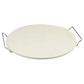 Roshco Bakers Advantage Pizza Baking Stone with Serving Rack and Recipe Book by Roshco