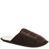 Green Tech Men's Plaid Scuff Slipper