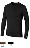 DuofoldÂ® by ChampionÂ® VarithermÂ® Brushed-Back Mid-Weight Crewneck Men's Base-Layer Shirt, L-Army Brown