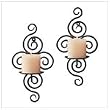 Wrought Iron Swirl Sconces - Style 32402