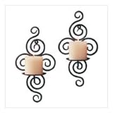 Wrought Iron Swirl Sconces - Style 32402 ~ Gift Warehouse