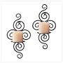 Wrought Iron Swirl Sconces - Style 32402