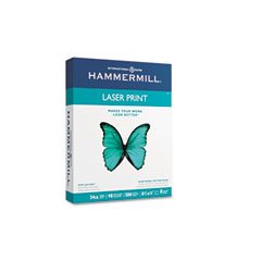 Hammermill Laser Print Paper - 8 1/2'' x 11'' Letter Size - White - 24# - 98 Brightness - 500 sheet Ream