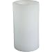 Pillar Wax Flameless Candle White 83(Ø)x152(h)mm – battery operated real wax candles which offer a safer, cheaper alternative to real candles!