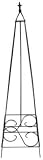 Panacea 89354 60 Black Pyramid Obelisk with Finial