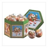 1 DZ. SANTA BALL ORNAMENTS