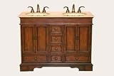 Antique Bathroom Vanity Double Sink Victorian Vanity LUX-H-740-48 : W48 x D22 x H36