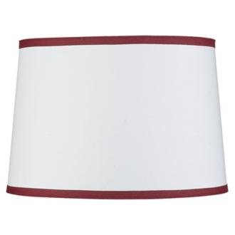 White Drum with Red Trim Shade 14x16x11 (Spider) White Drum with Red Trim Shade 14x16x11 (Spider)