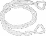 Unified Marine 50074743 Vinyl Coated Anchor Chain (0.25- Inch x 4-Feet)
